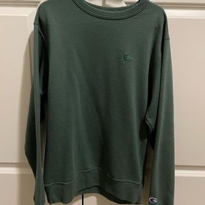 Champion green pull over sweatshirt size small